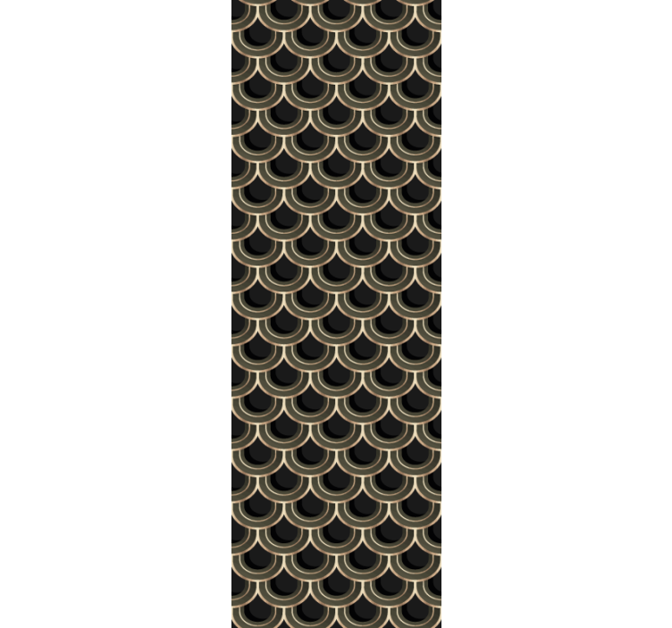 Elegant Scallop Pattern ornamental wallpaper - TenStickers