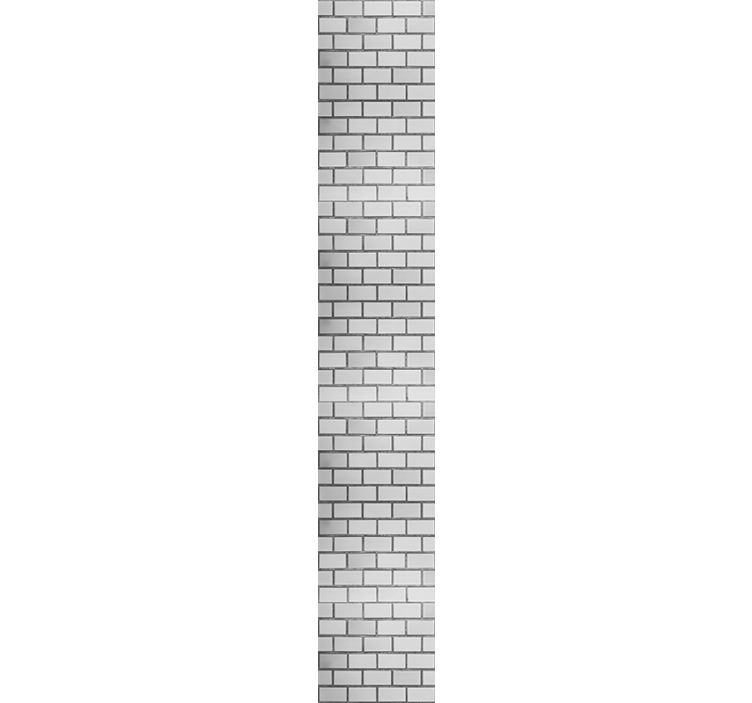 Classic grey motif brick wallpaper - TenStickers