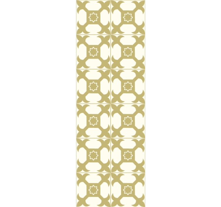 Light mustard yellow tile wallpaper - TenStickers