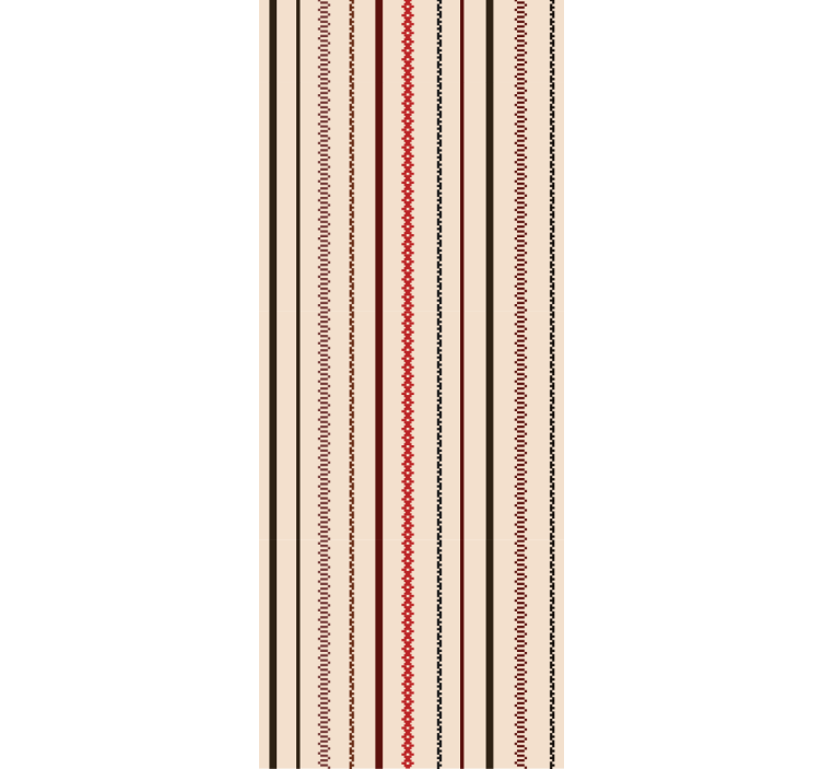 Linear stitch pattern vertical line wallpaper - TenStickers