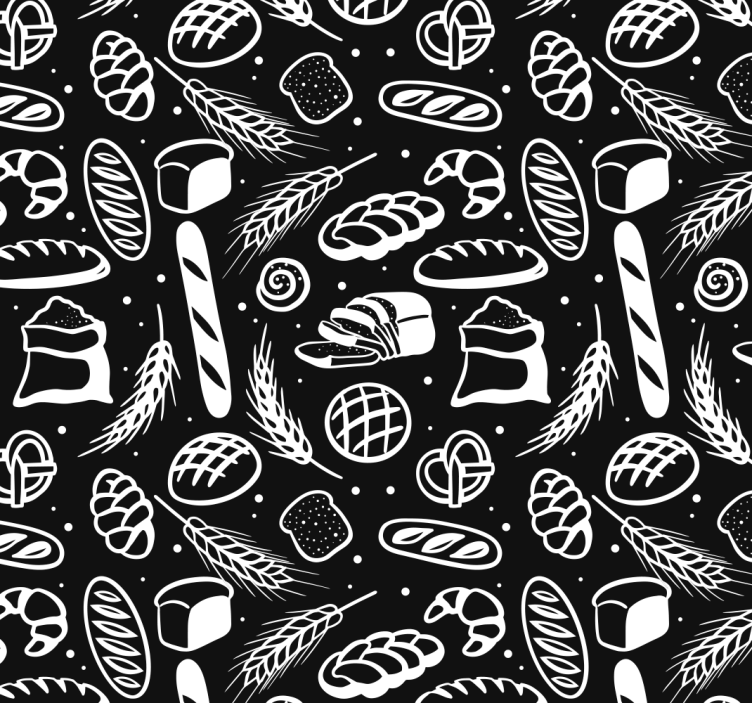 Bakery customised wallpaper - TenStickers