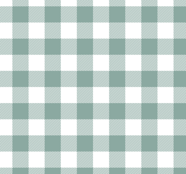 Green tartan kitchen wallpaper - TenStickers