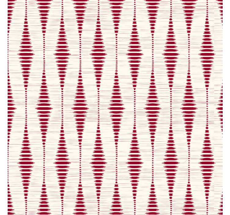 Red rabaul ikat shapes wallpaper - TenStickers