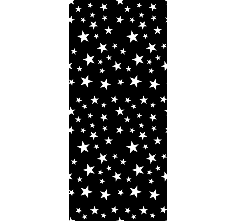Star wallpaper in elegant black and white - TenStickers