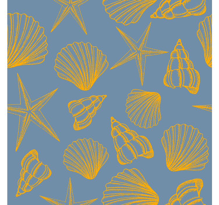 Nature wallpaper seashells and stars - TenStickers