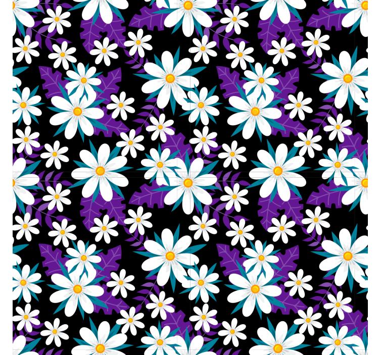 Nature wallpaper colorful floral arrangement - TenStickers