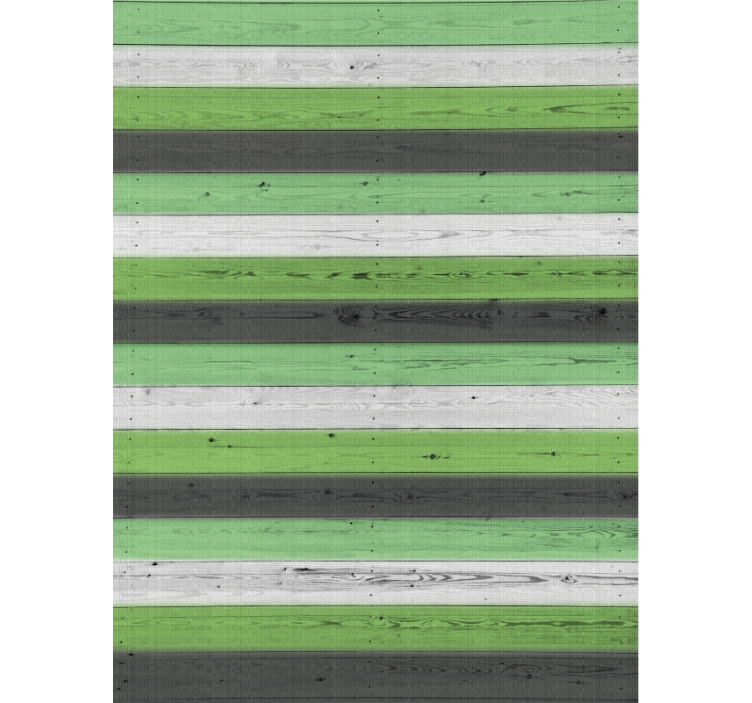 Ornamental wallpaper with wood texture laminates - TenStickers