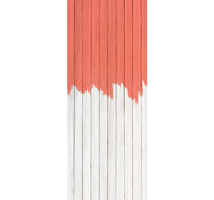 Ornamental wallpaper in pantone living coral - TenStickers