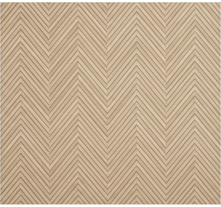 Living room wallpaper wooden chevron pattern - TenStickers