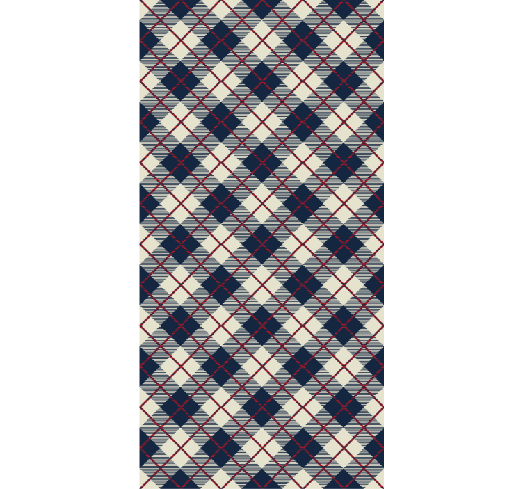 Bedroom wallpaper classic scotland check design - TenStickers