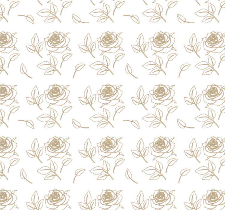 Bedroom wallpaper detailed rose design - TenStickers