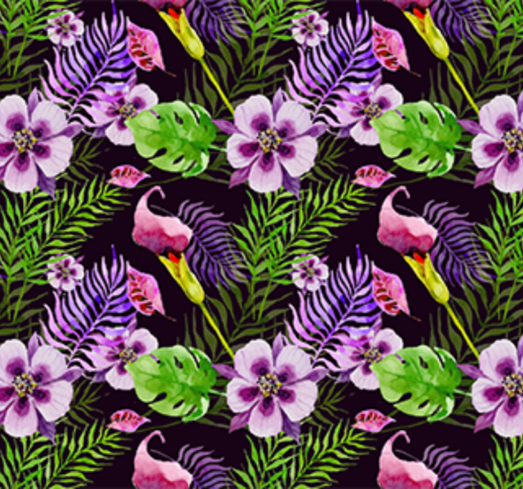 Ornamental wallpaper jungle flora vinyl from ikea - TenStickers