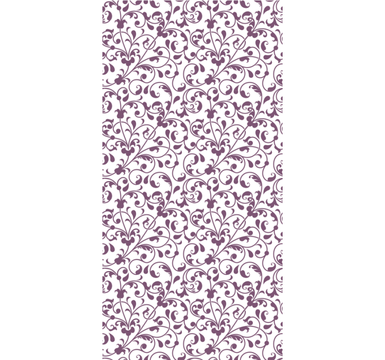 Living room wallpaper ornamentas leaf paisley - TenStickers