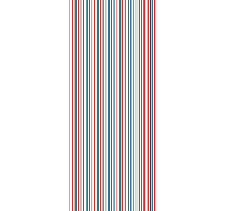 Ornamental wallpaper marine retro striped design - TenStickers