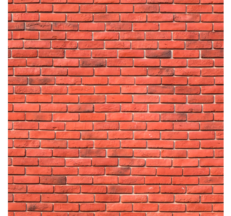 Brick wallpaper in red realistic pattern - TenStickers