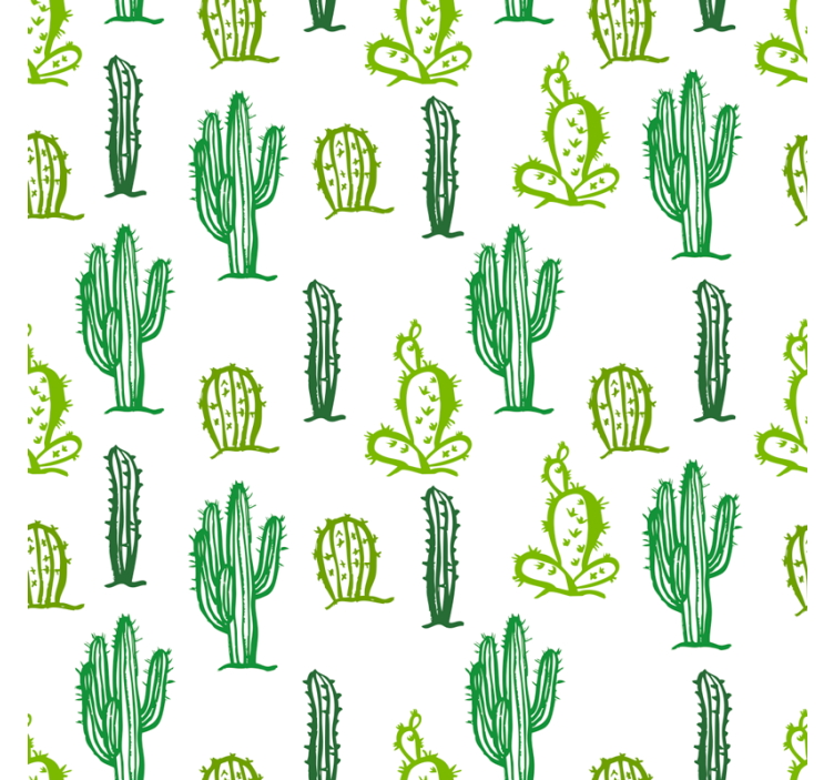 Texture pattern wallpaper cactus pattern furniture - TenStickers