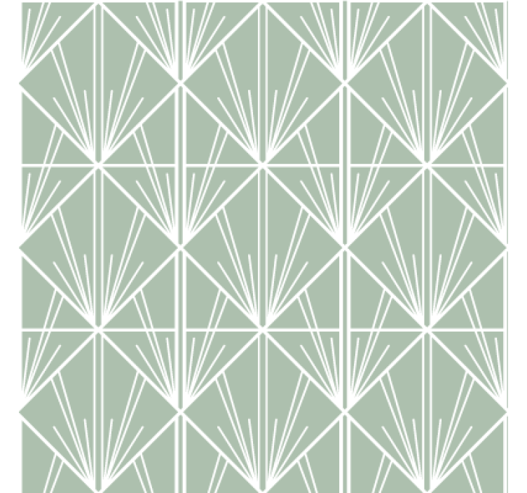 Texture pattern wallpaper in modern green and white design - TenStickers