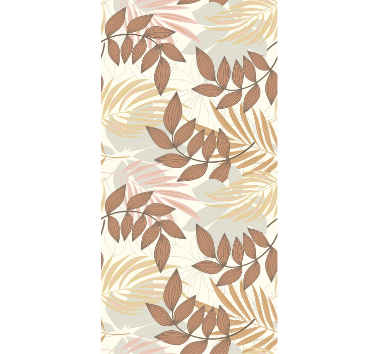 Texture pattern wallpaper in soft warm twig hues - TenStickers