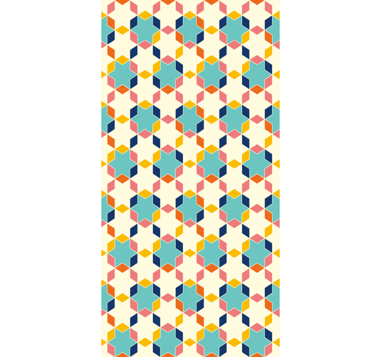 Texture pattern wallpaper geometric tessellation - TenStickers