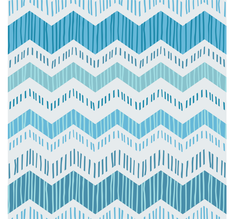 Texture pattern wallpaper blue zig zag - TenStickers