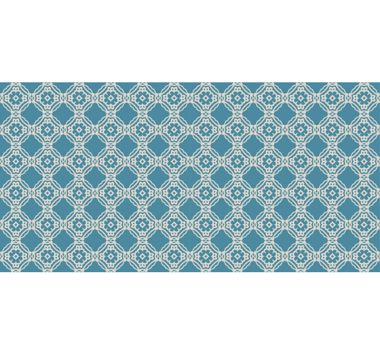 Texture pattern wallpaper in antique blue and white - TenStickers