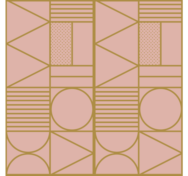 Gold and pink block texture pattern wallpaper - TenStickers