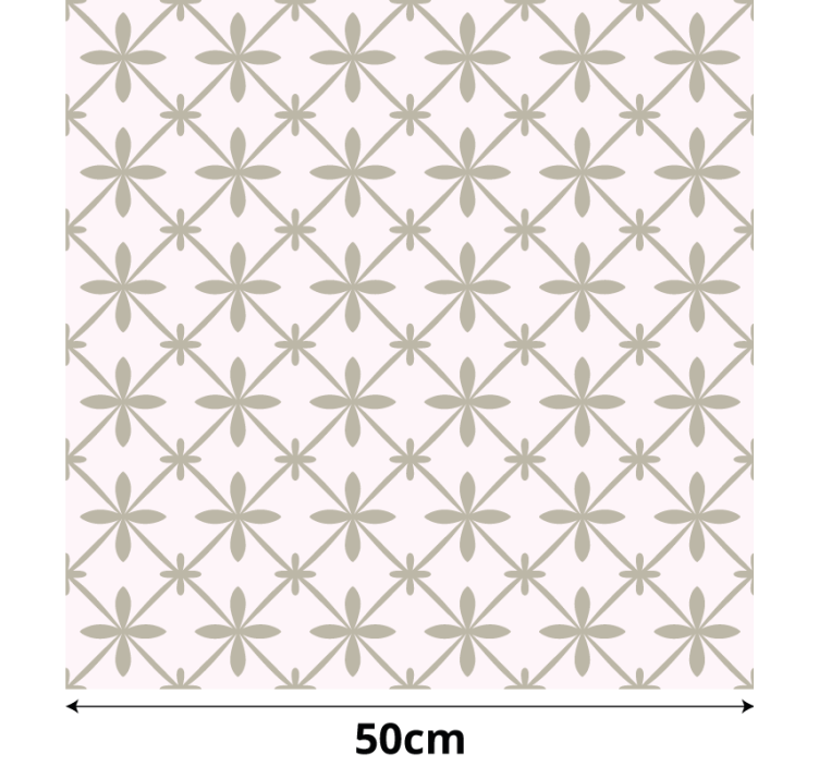 Bedroom wallpaper in a vintage simple pattern - TenStickers