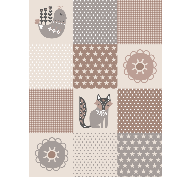 Animal wallpaper nordic creatures and patterns - TenStickers