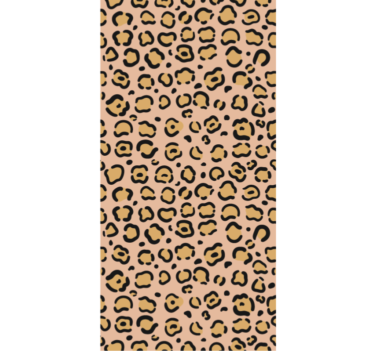 Bedroom wallpaper in pastel leopard print - TenStickers