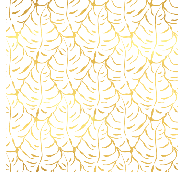 Bedroom wallpaper graceful tropical leaves - TenStickers