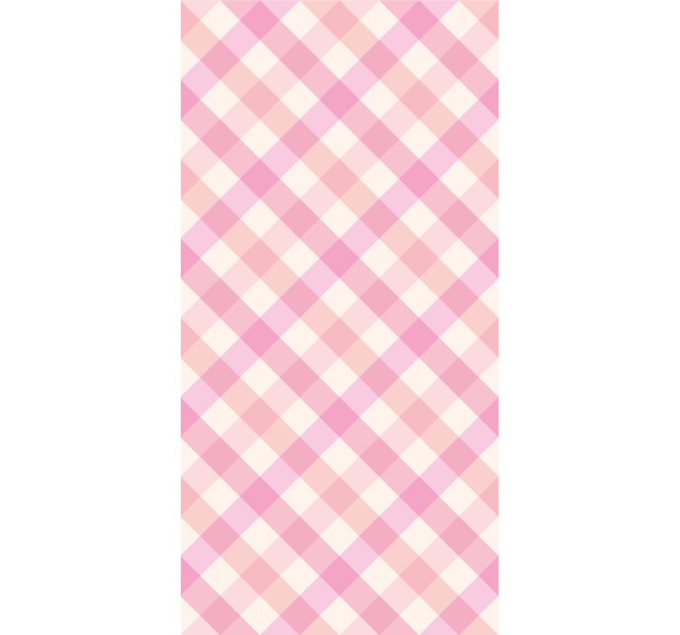 Pink checked pattern texture pattern wallpaper - TenStickers