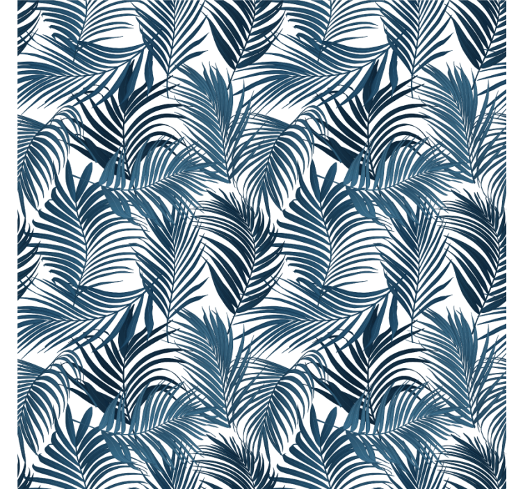 Bedroom wallpaper with tropical leaf design - TenStickers