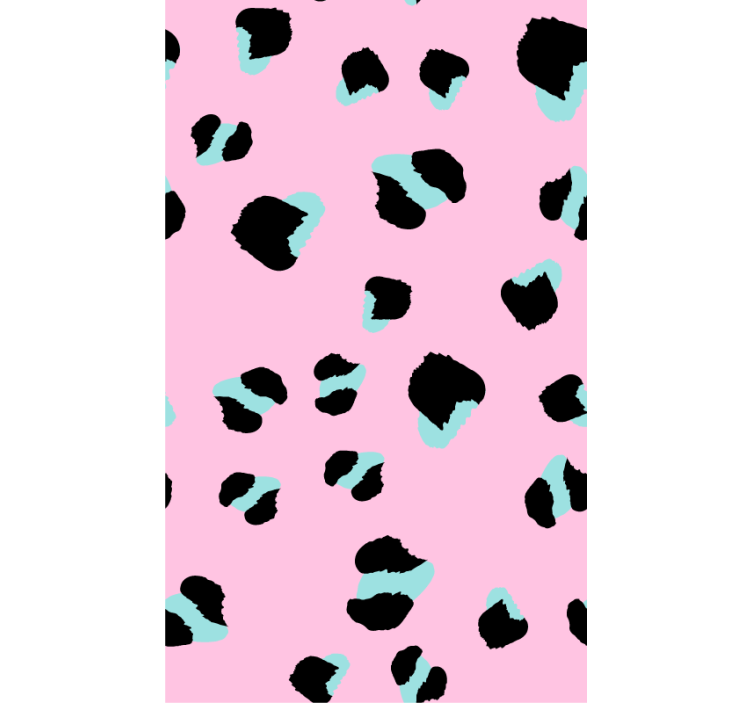 Pink leopard animal wallpaper - TenStickers