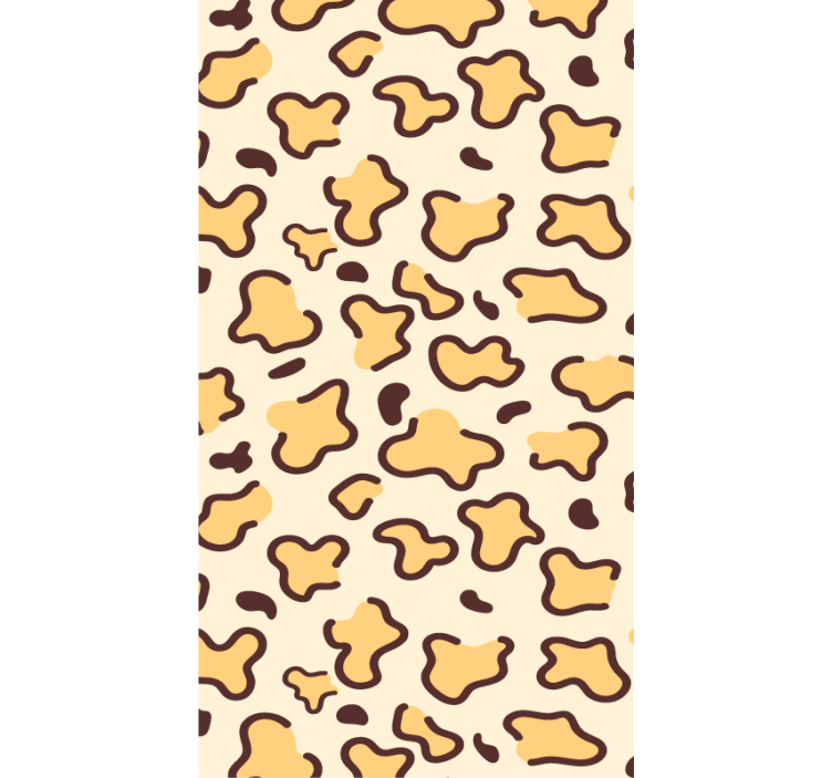Animal wallpaper featuring large leopard shapes - TenStickers
