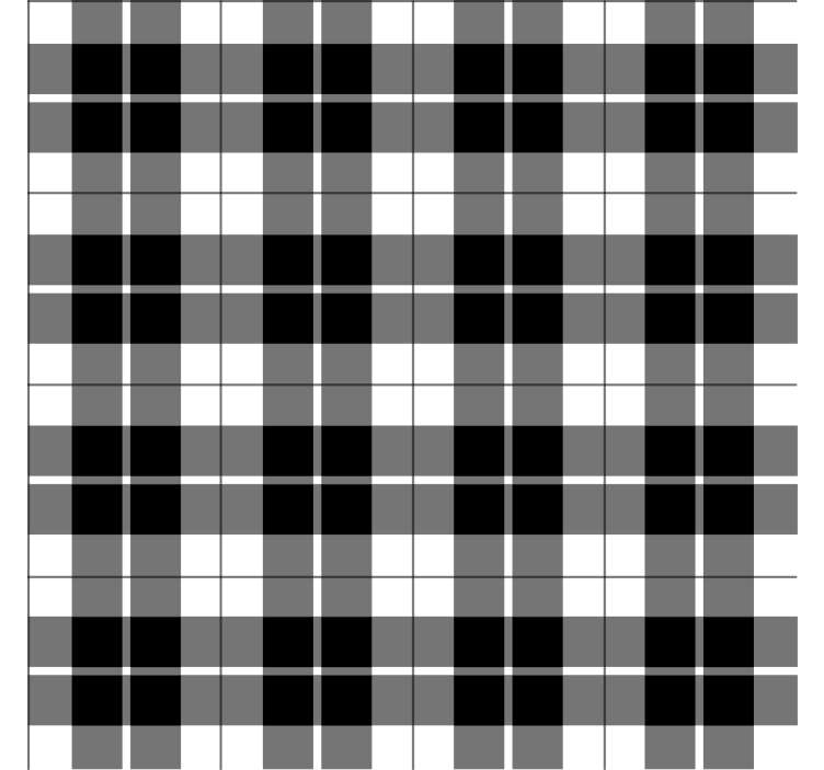 Hallway wallpaper in dark and light gray squares - TenStickers