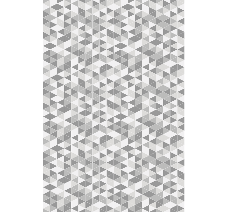 Dining room wallpaper geometric triangular design - TenStickers