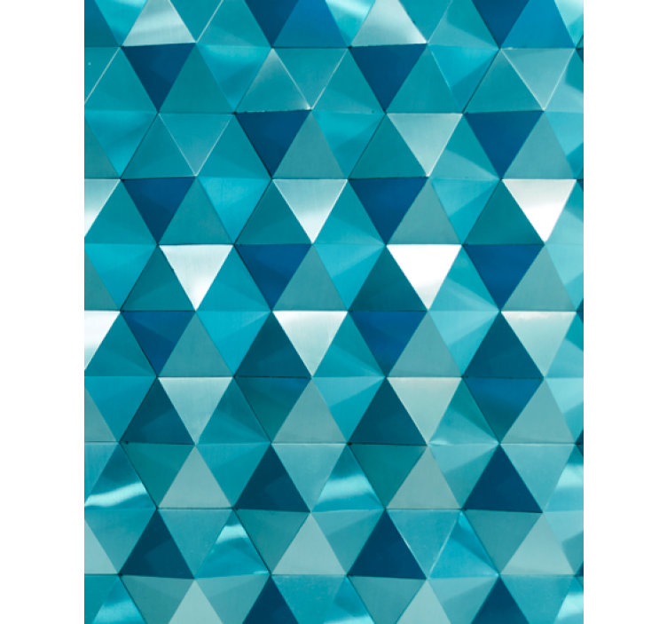 Geometric wallpaper triangular tiling design - TenStickers