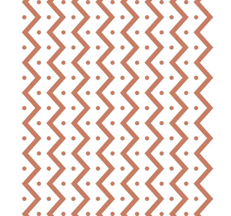 Geometric wallpaper zigzag and dots design - TenStickers