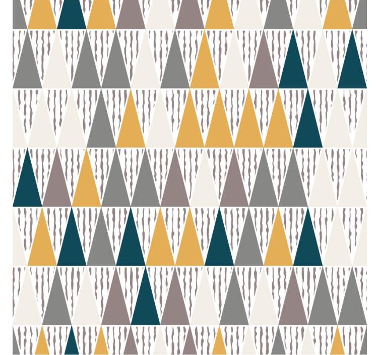 Geometric wallpaper triangular color segments - TenStickers
