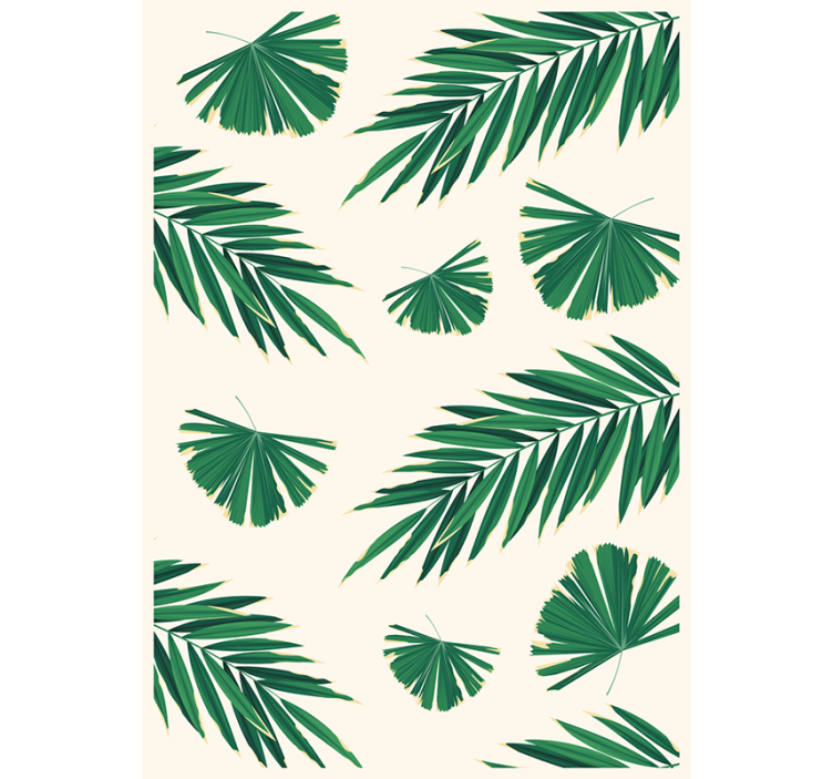 Nature wallpaper lush green foliage - TenStickers
