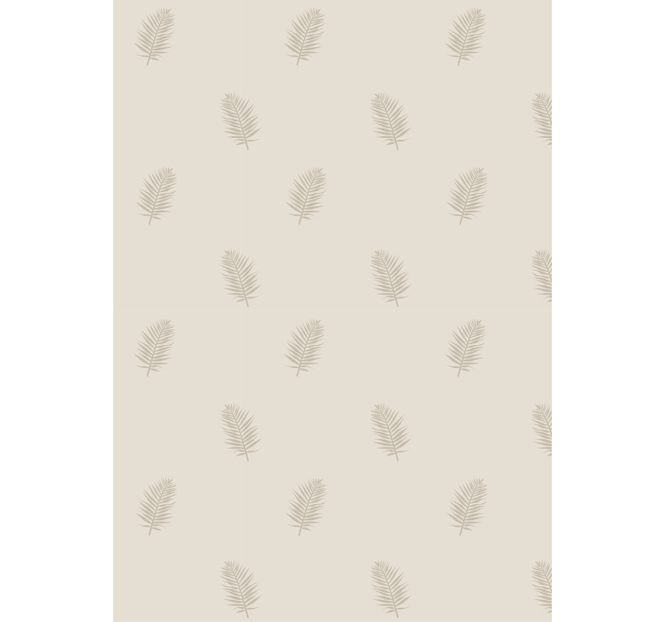 Nature wallpaper with leaf patterned design - TenStickers