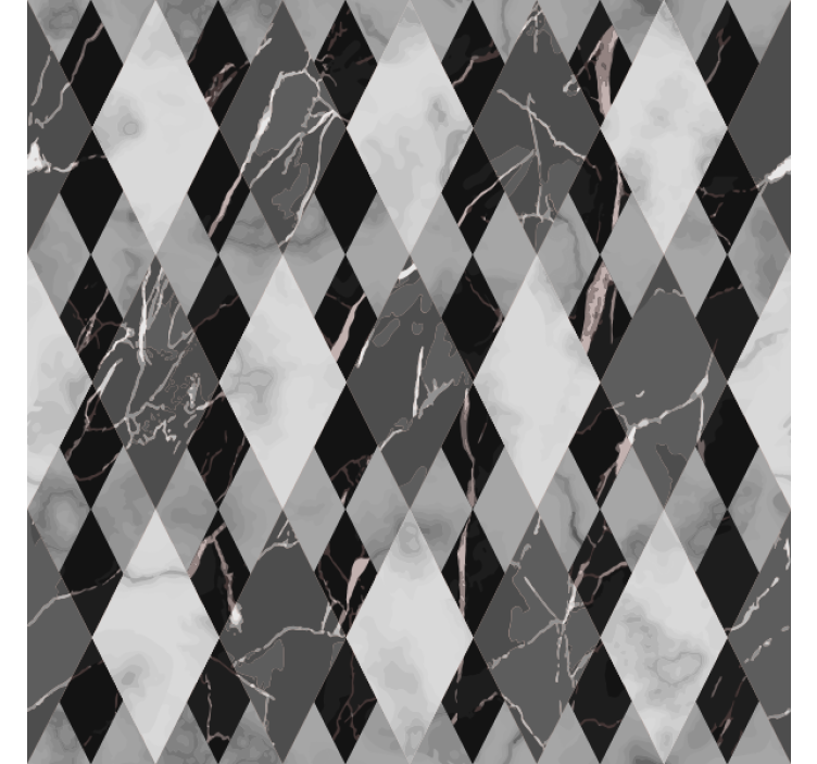 Marble wallpaper diamond dark pattern - TenStickers