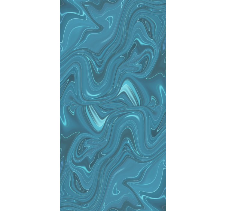 Marble wallpaper in swirling ocean colors - TenStickers