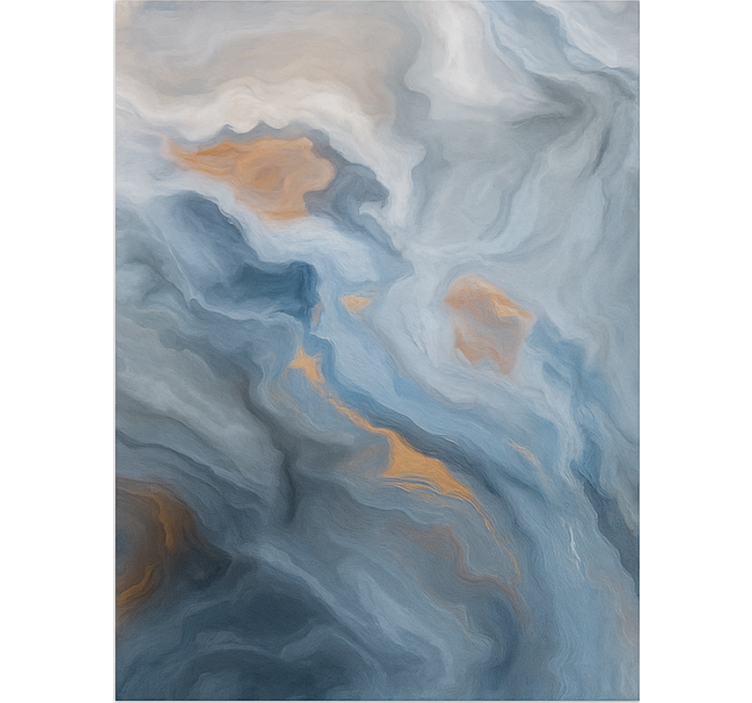 Marble wallpaper in amber-blue hues - TenStickers
