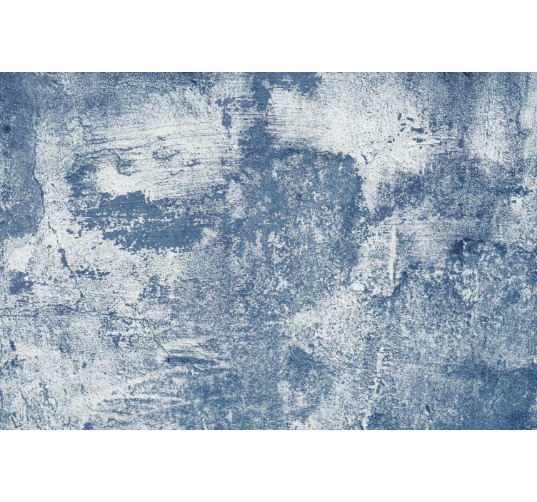 Blue concrete effect stone wallpaper - TenStickers