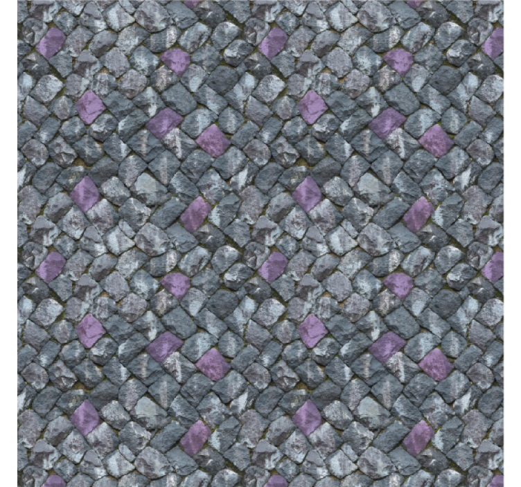 Stone wallpaper kawaii style irregular stones - TenStickers