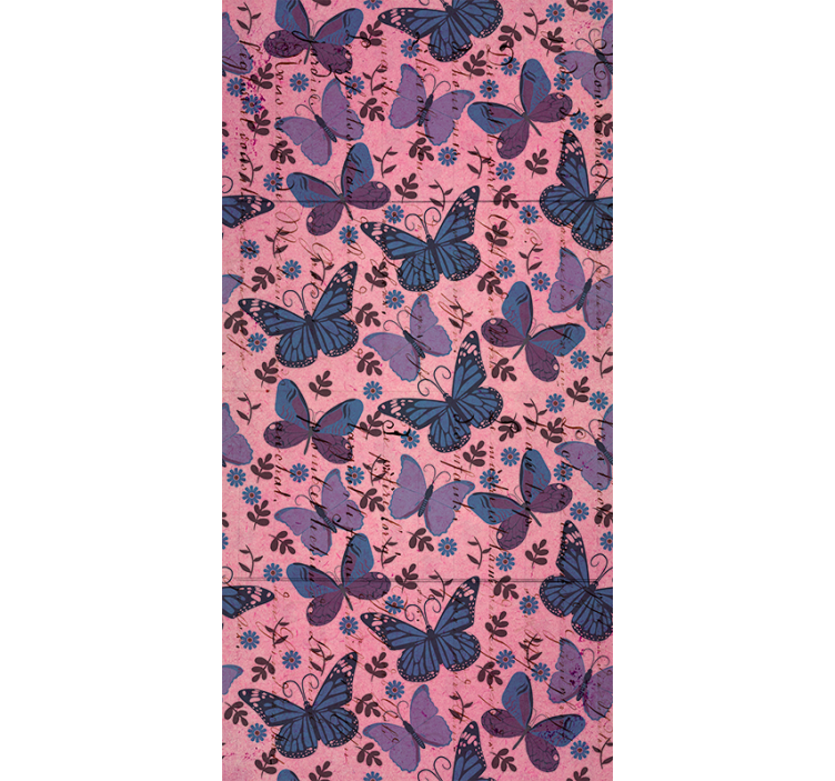 Kids wallpaper in purple tones with quotes - TenStickers