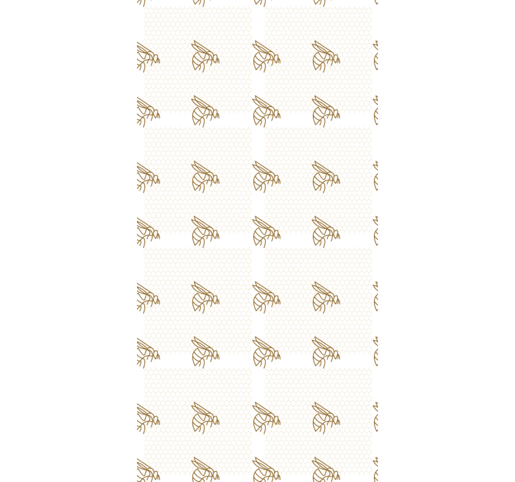Kids wallpaper with elegant bee illustration - TenStickers