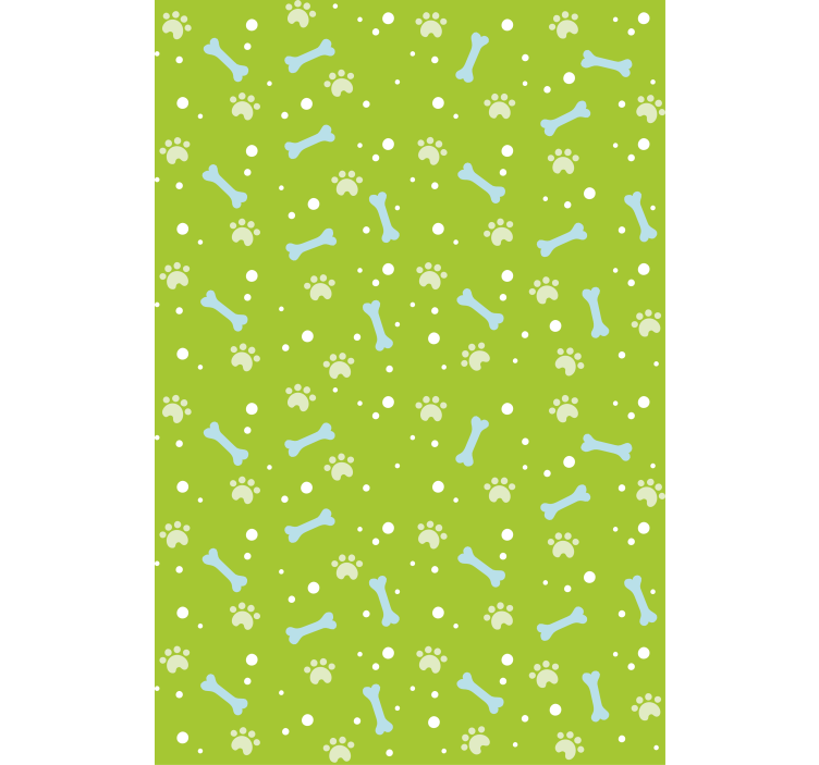 Kids wallpaper paw print design - TenStickers
