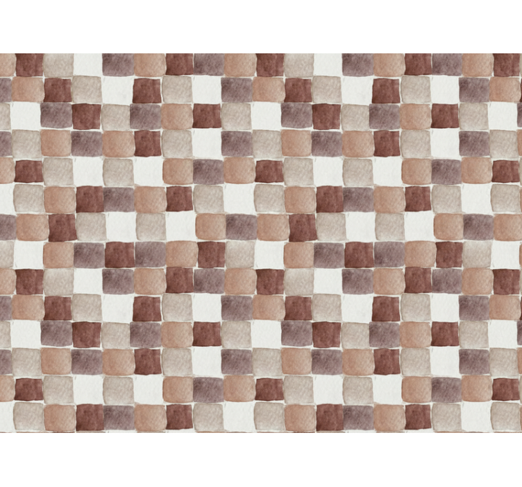 Living room wallpaper earth tone watercolor - TenStickers